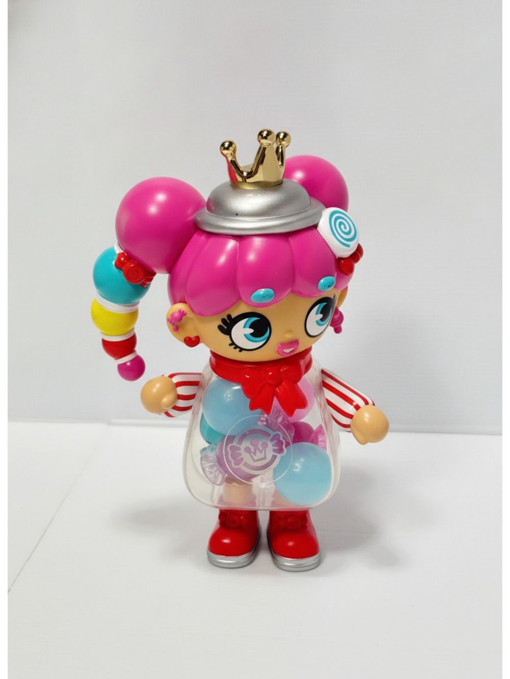 XOX Kweenie Kween of Suga Deluxe Figurine Pink Hair Candy Doll Toy